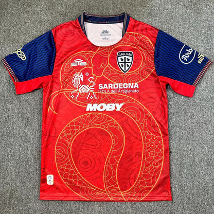 Jersey 2025 Cagliari Especial Manga corta Versión Fan