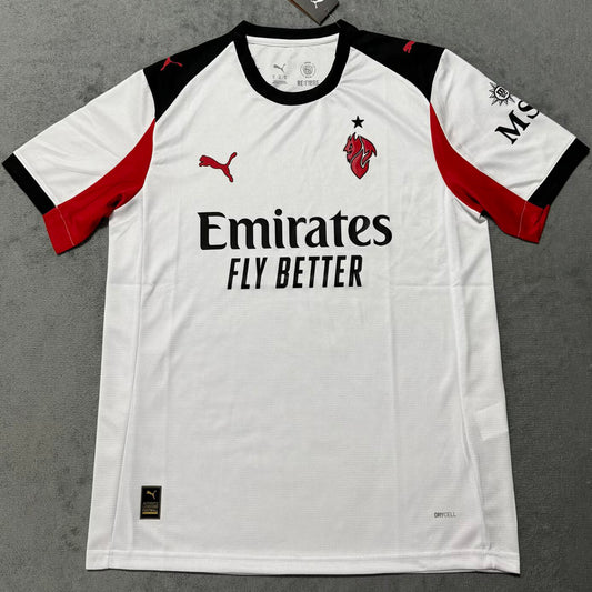 Jersey 2025/26 AC Milan Visitante Manga corta Versión Fan