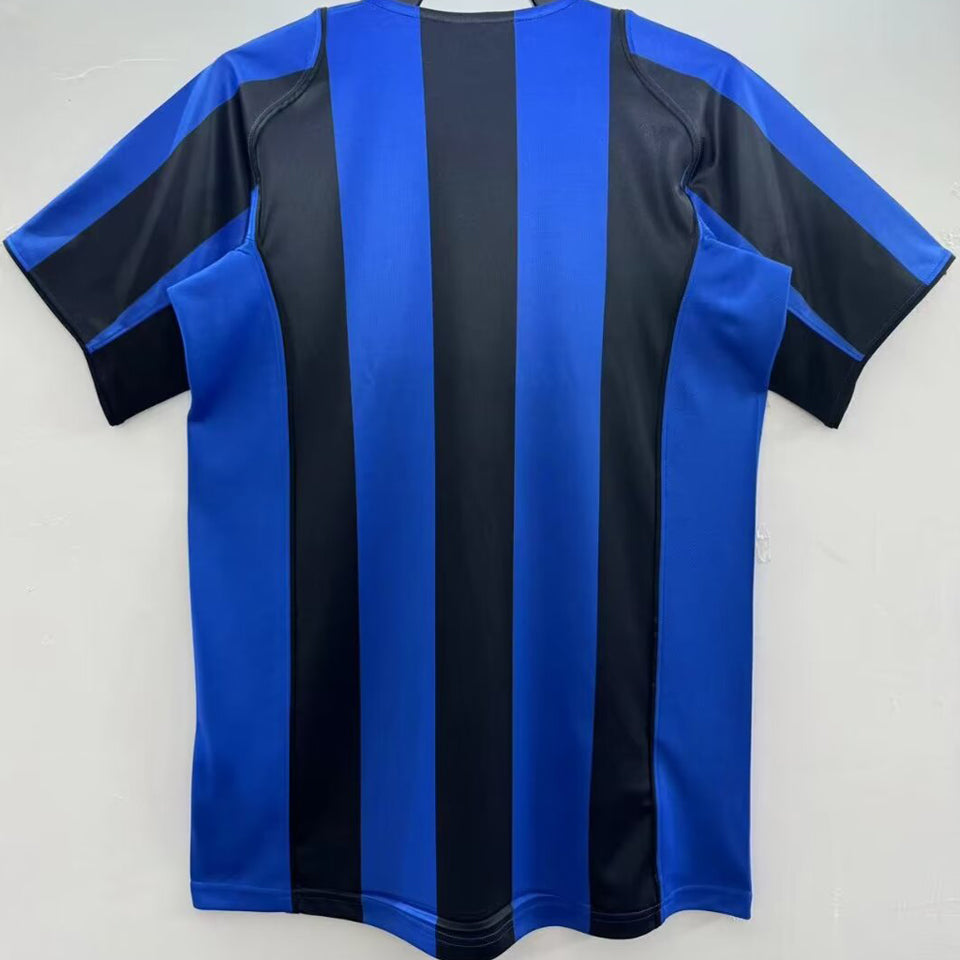 Jersey 2004/05 Inter Milan Local Manga corta Versión Fan Retro
