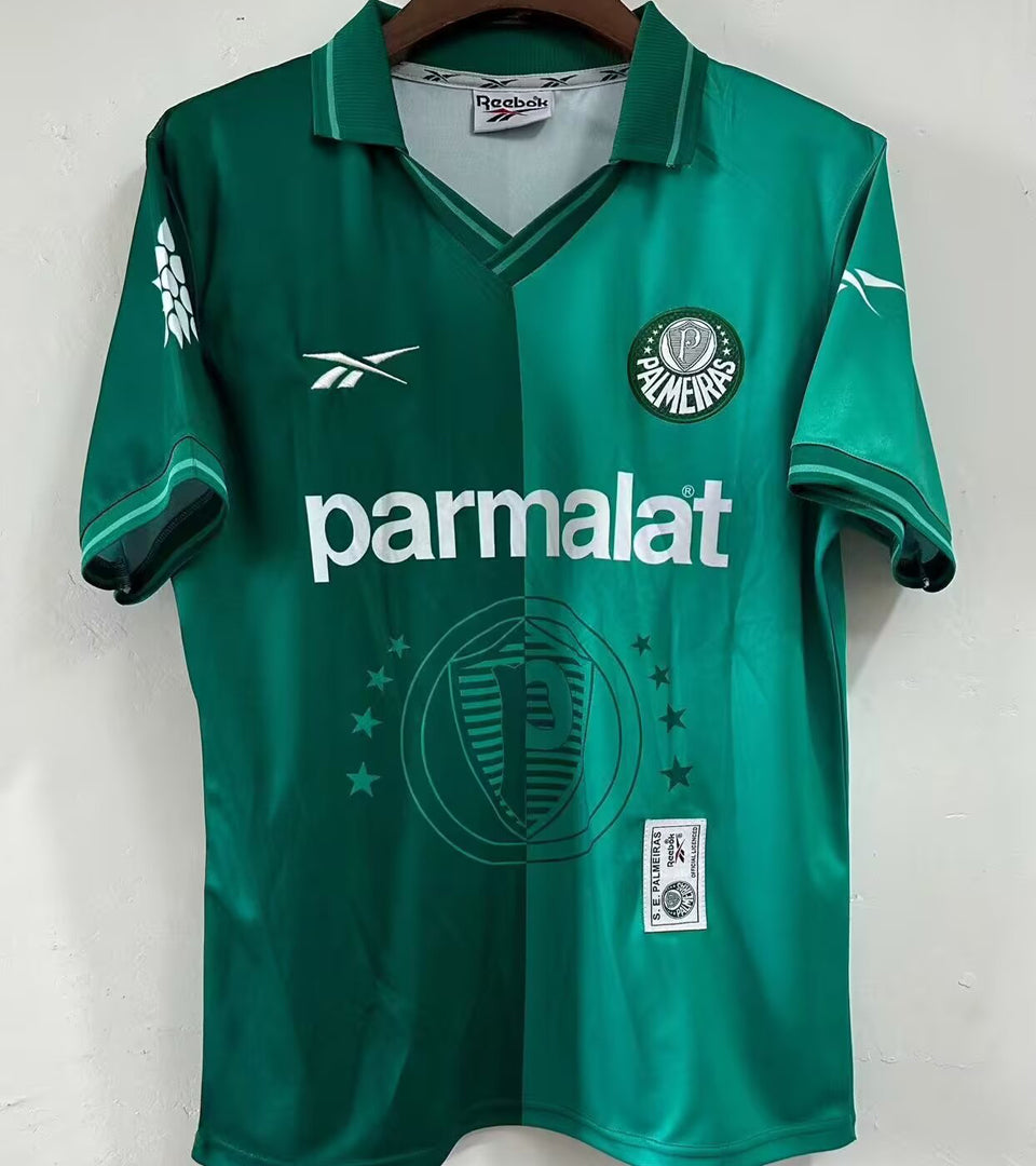 jersey 1997 palmeiras local manga corta versión fan retro