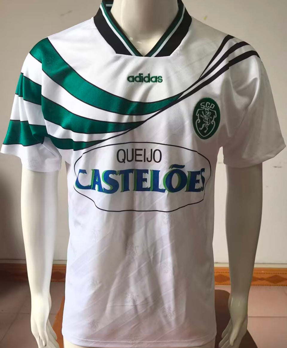 jersey 1994/1995 lisbon visitante manga corta versión fan retro