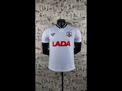 jersey 1992 colo-colo local manga corta versión fan retro