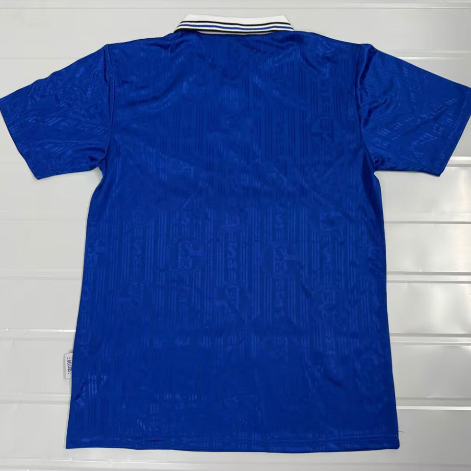 jersey 1996/1997 schalke 04 local manga corta versión fan retro