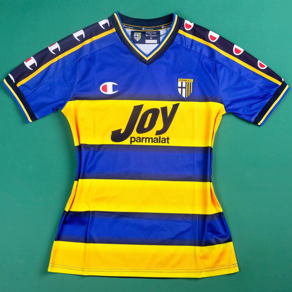 Jersey 2001/2002 Parma Local Manga corta Versión Fan Retro