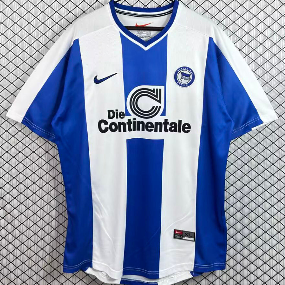 jersey 1999/2000 hertha bsc local manga corta versión fan retro