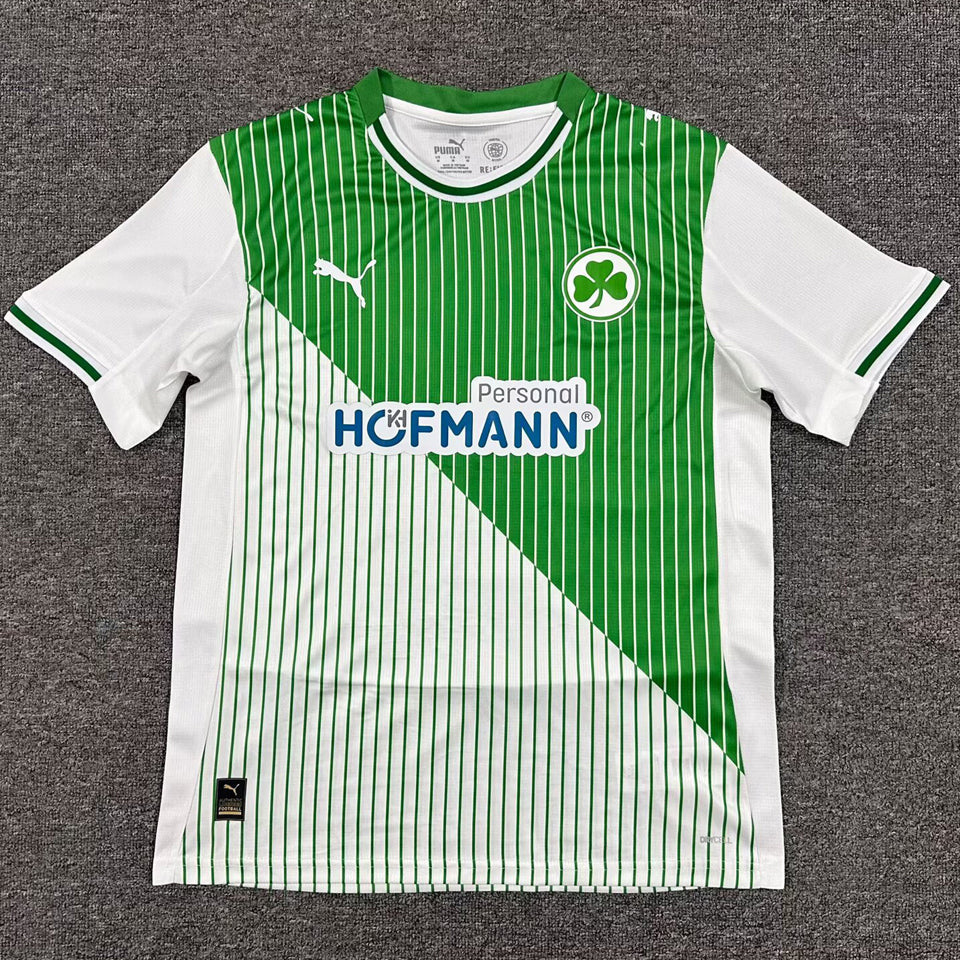 jersey 2025/26 spvgg greuther fürth local manga corta versión fan
