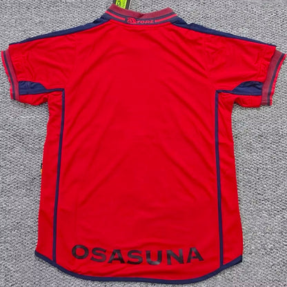 Jersey 2000/2002 Osasuna Local Manga corta Versión Fan Retro