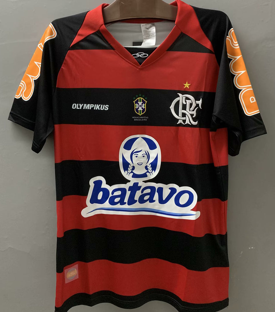 jersey 2010 flamengo local manga corta versión fan retro
