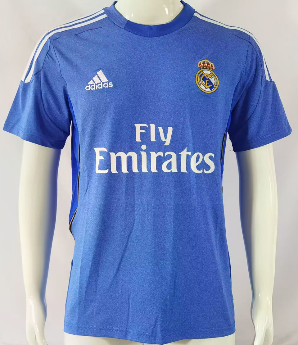jersey 2013/14 real madrid visitante manga corta versión fan retro