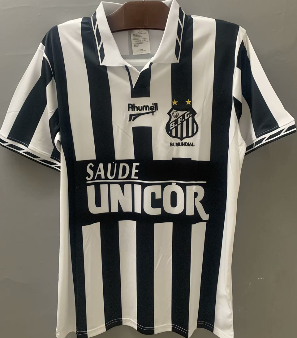 jersey 1996 santos especial manga corta versión fan retro