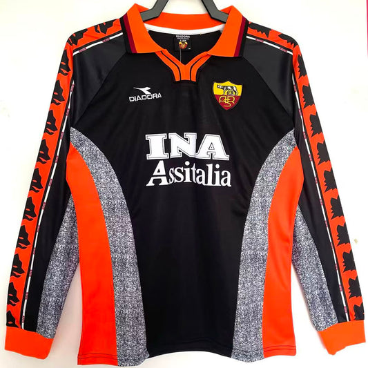 Jersey 1998/1999 Roma Tercero Manga larga Versión Fan Retro