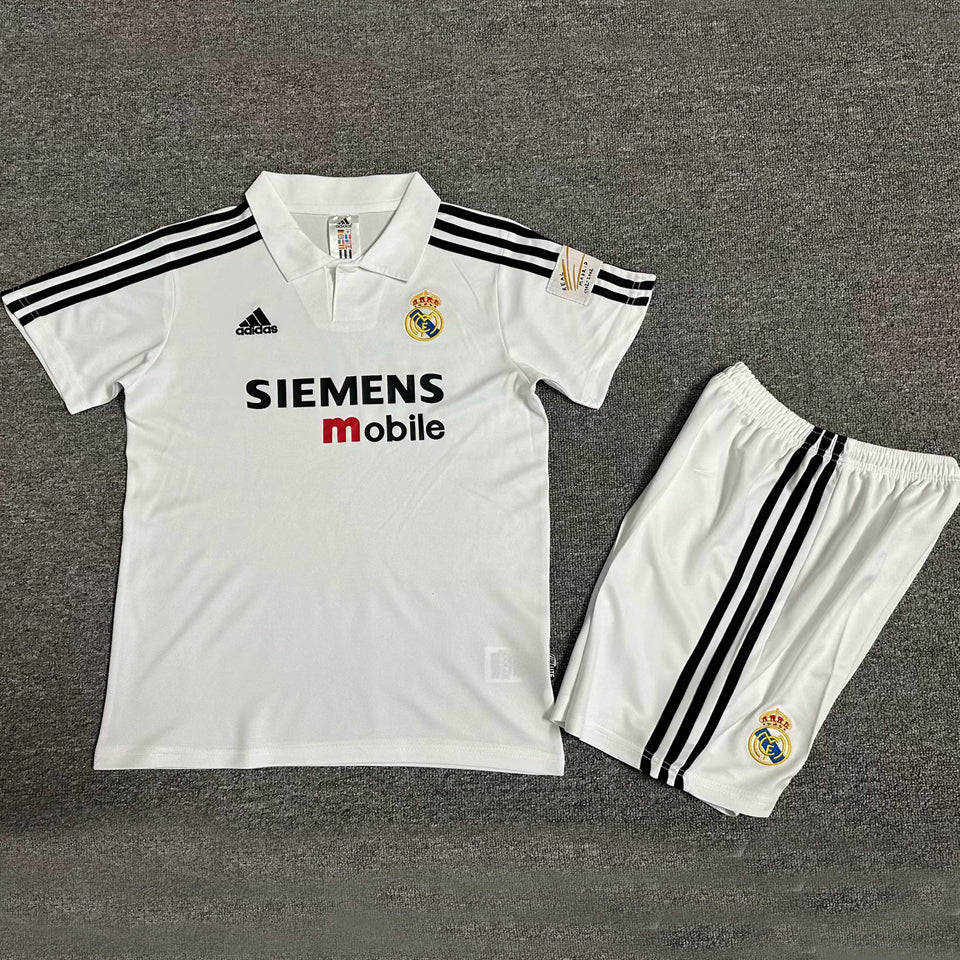 jersey 2002/03 real madrid local manga corta niño retro