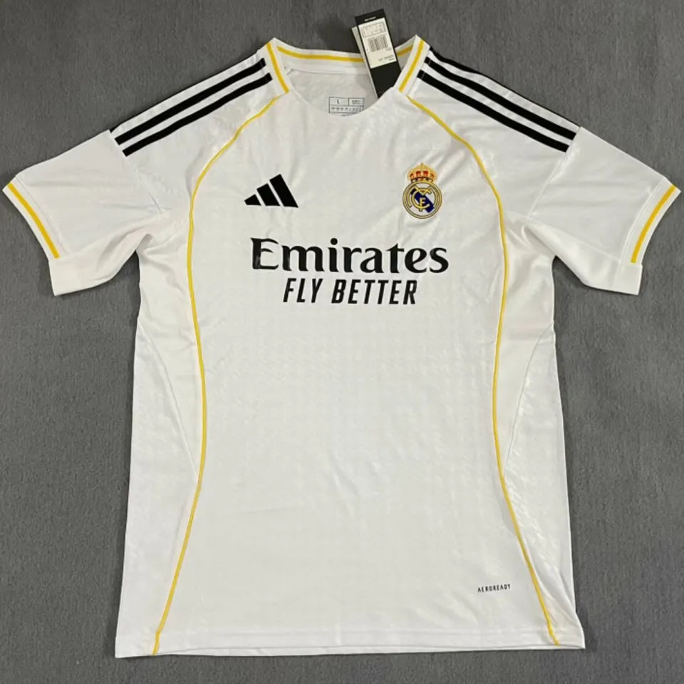 Jersey 2025/26 Real Madrid Local Manga corta Versión Fan