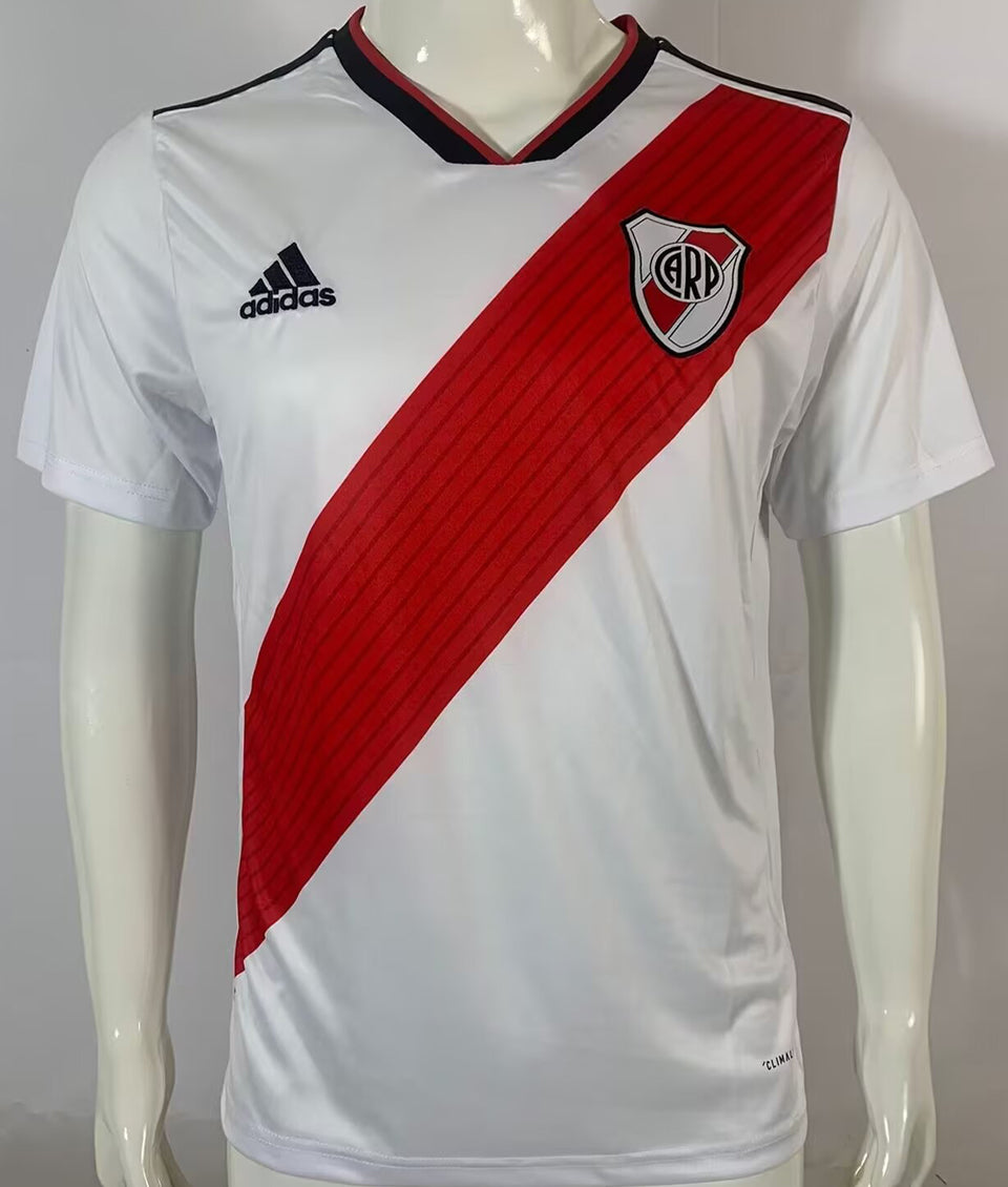 jersey 2018/19 river plate local manga corta versión fan retro