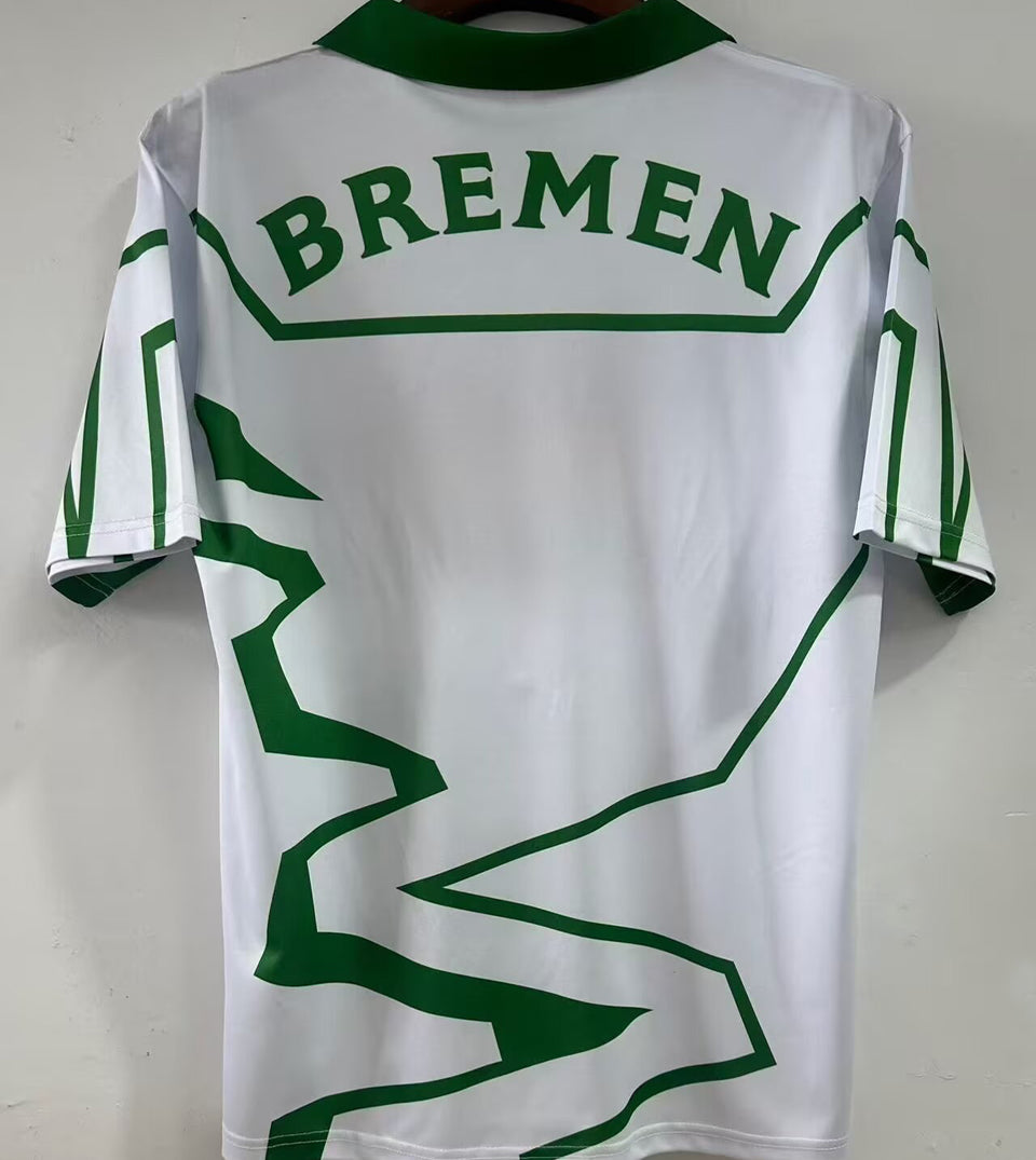Jersey 1993 Werder Bremen Local Manga corta Versión Fan Retro