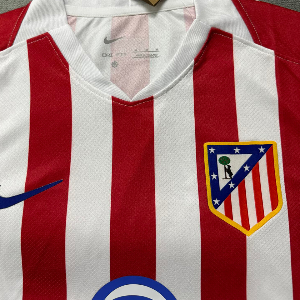 jersey 2025/26 atletico de madrid local manga corta versión fan