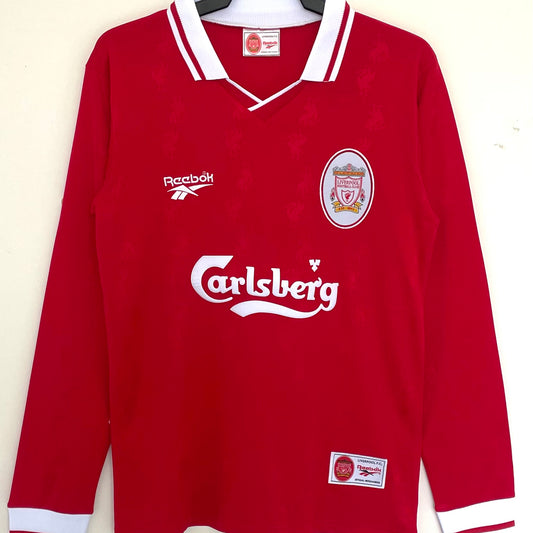 Jersey 1996/97 Liverpool Local Manga larga Versión Fan Retro