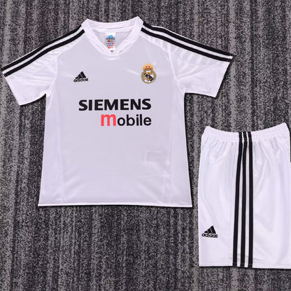 Jersey 2004/05 Real Madrid Local Manga corta Niño Retro