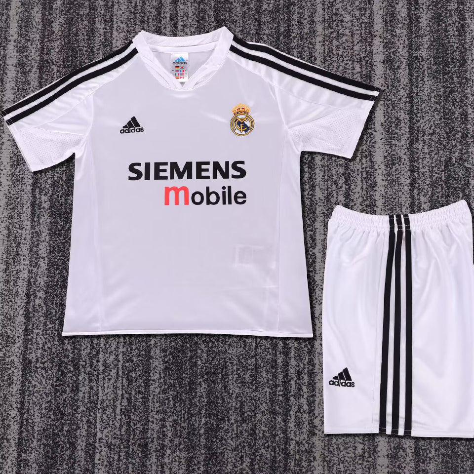 Jersey 2004/05 Real Madrid Local Manga corta Niño Retro