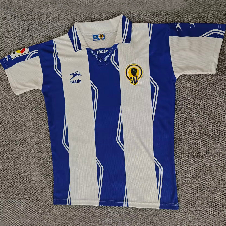 jersey 1997/1998 hercules cf local manga corta versión fan retro