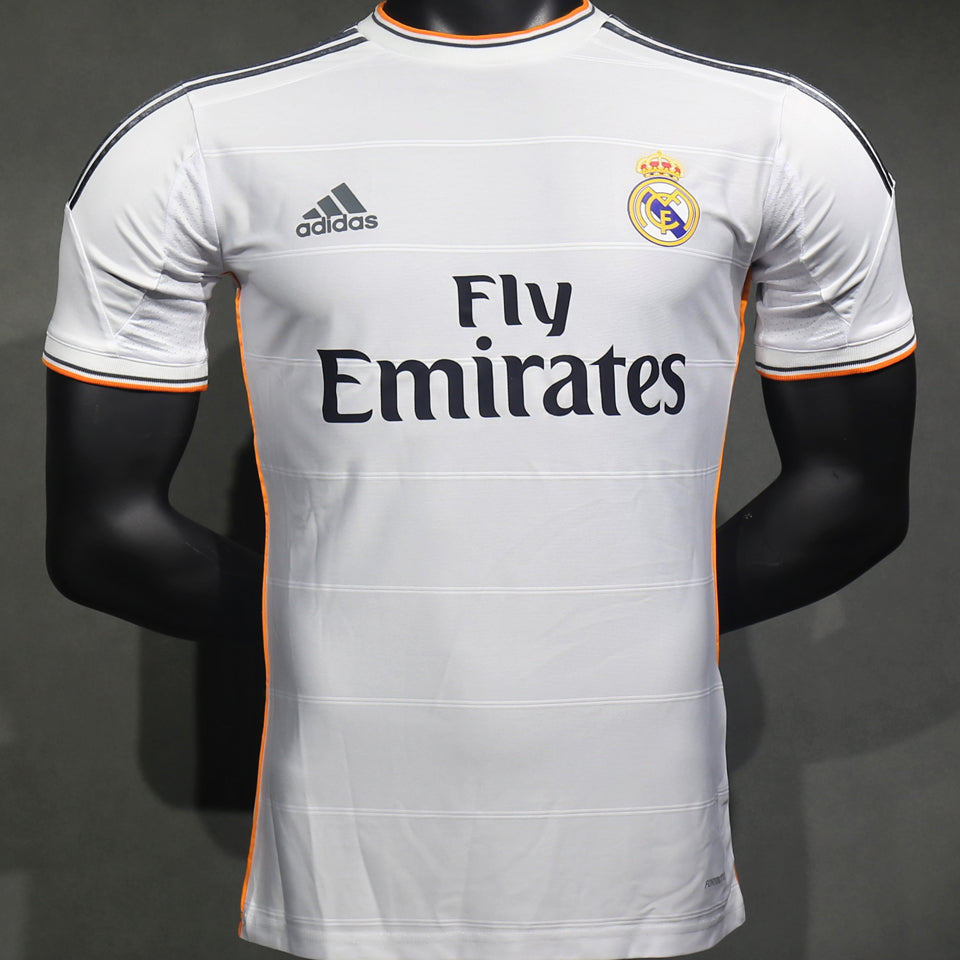 jersey 2013/14 real madrid local manga corta versión jugador retro