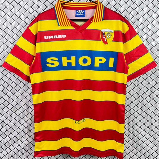 Jersey 1996/1997 Lens Local Manga corta Versión Fan Retro