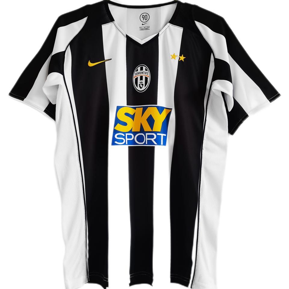 jersey 2004/05 juventus local manga corta versión fan retro