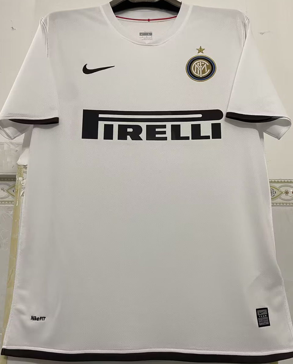 jersey 2008/09 inter milan visitante manga corta versión fan retro