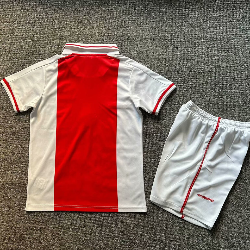 Jersey 1998 Ajax Local Manga corta Niño Retro