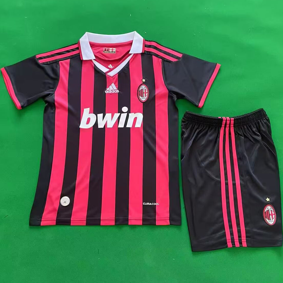 Jersey 2009/10 AC Milan Local Manga corta Niño Retro