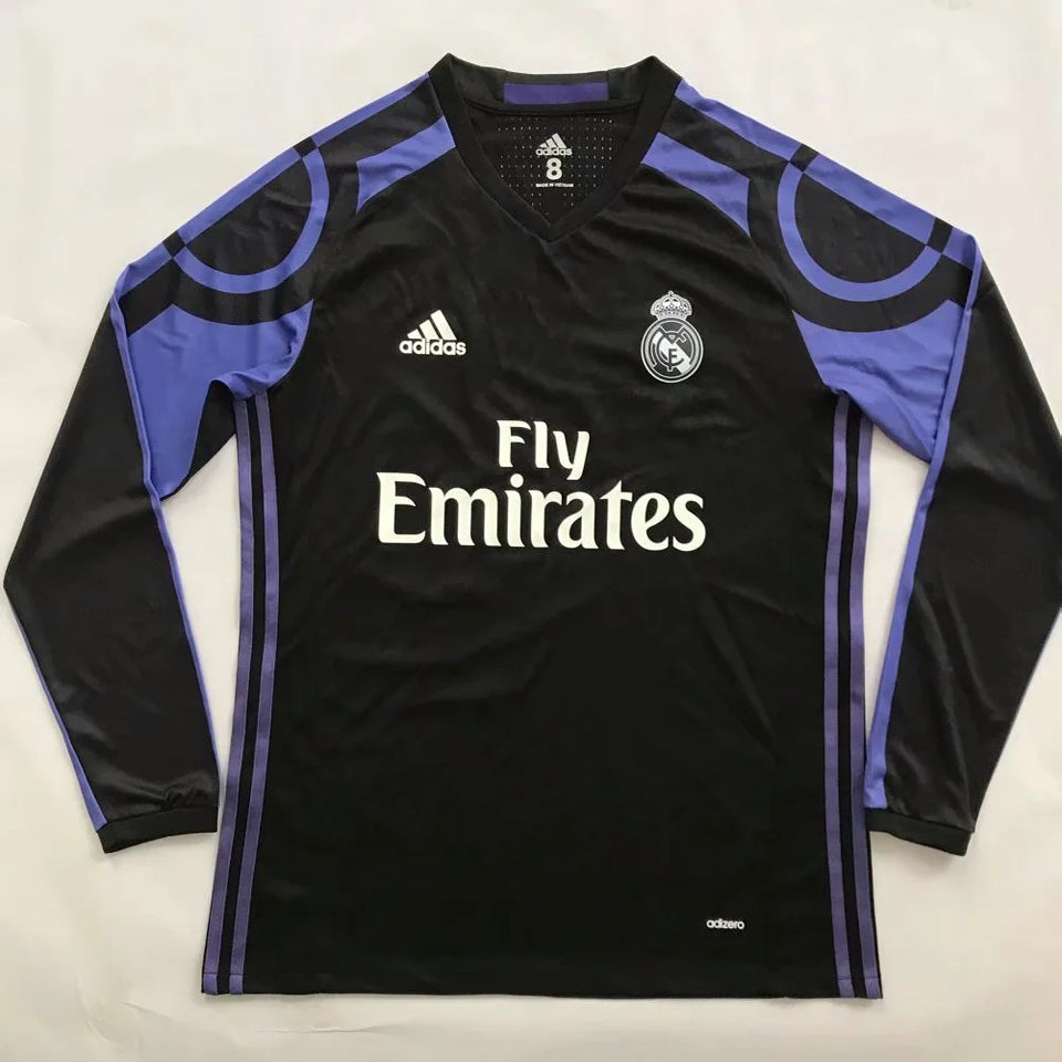 jersey 2016/17 real madrid tercero manga larga versión fan retro