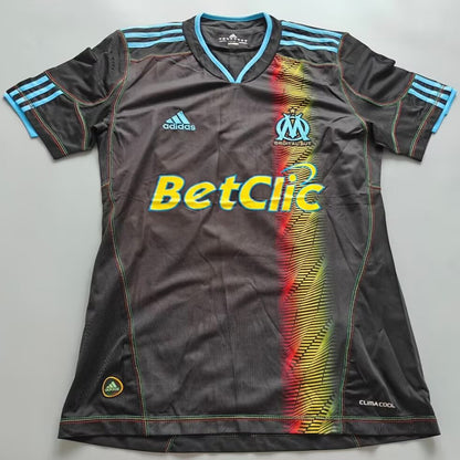 Jersey 2010/2011 Marseille Visitante Manga corta Versión Fan Retro