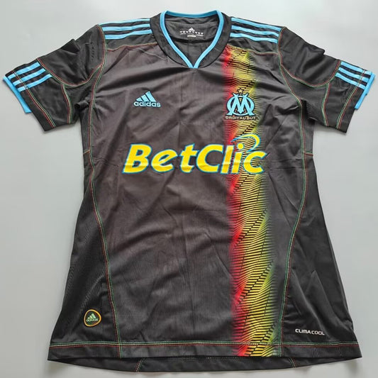 Jersey 2010/2011 Marseille Visitante Manga corta Versión Fan Retro