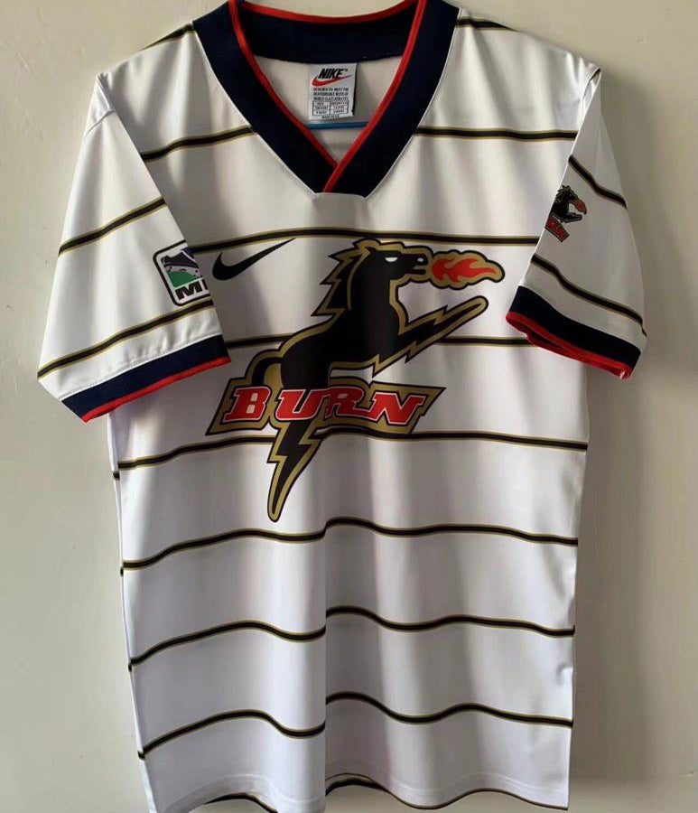 jersey 1998 fc dallas visitante manga corta versión fan retro