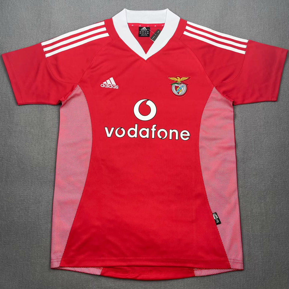 jersey 2002/03 benfica local manga corta versión fan retro
