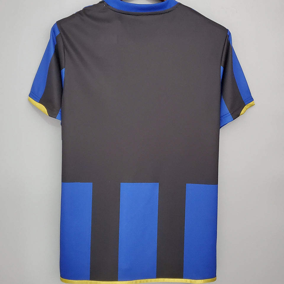 jersey 2008/2009 inter milan local manga corta versión fan retro