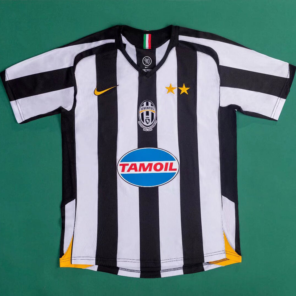 jersey 2005/06 juventus local manga corta versión fan retro