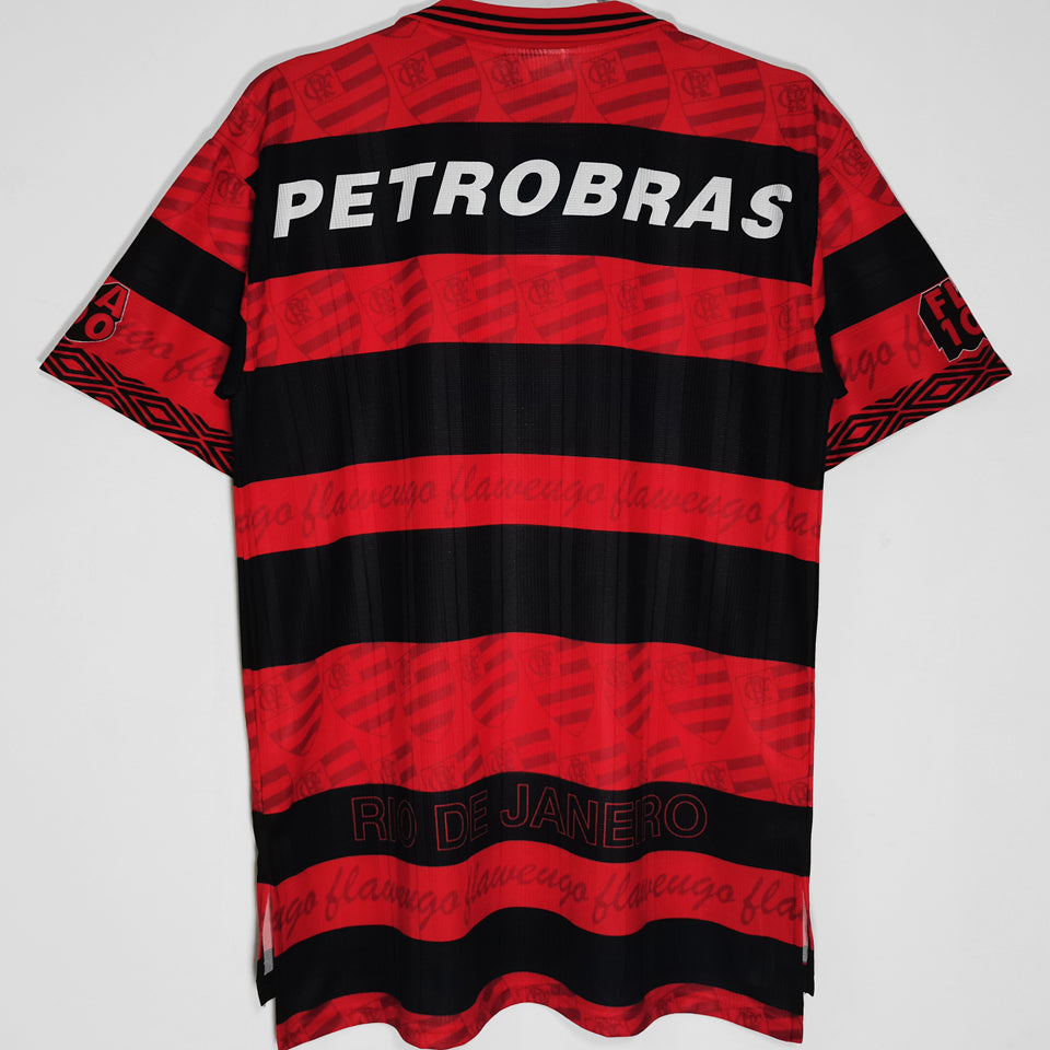 jersey 1995 flamengo local manga corta versión fan retro