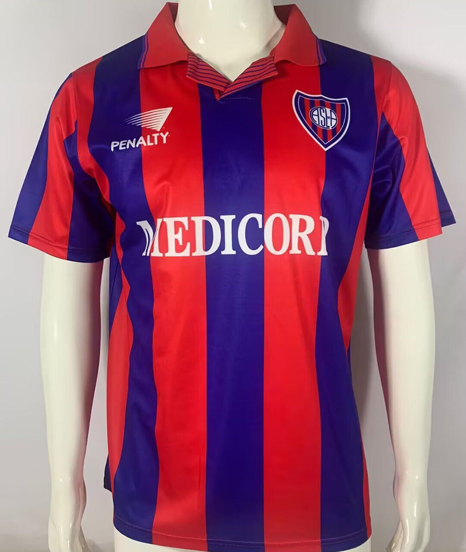 jersey 1994/95 san lorenzo local manga corta versión fan retro