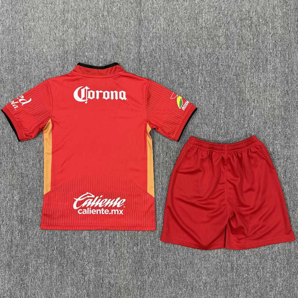 jersey 2025/26 deportivo toluca local manga corta niño