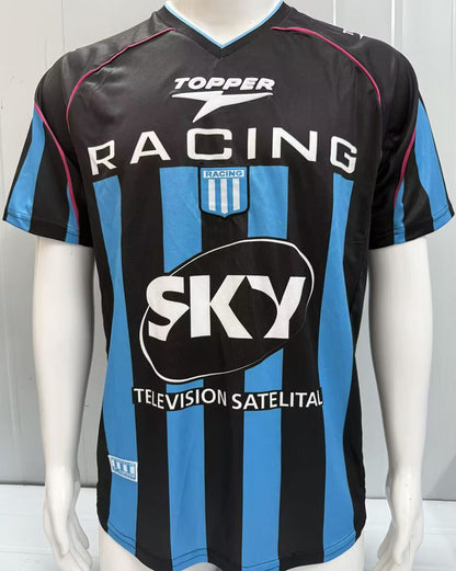 Jersey 2001/2002 Racing Visitante Manga corta Versión Fan Retro