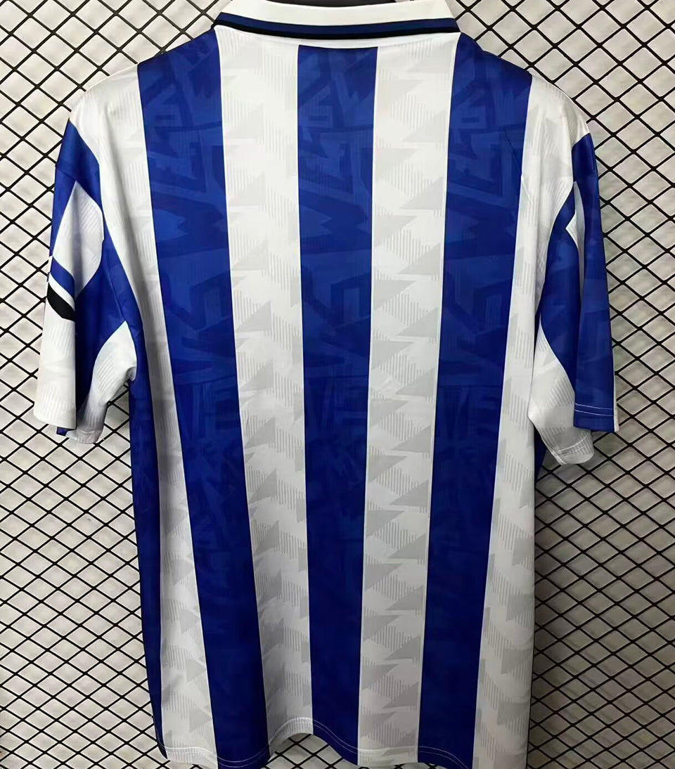 jersey 1991 sheffield wednesday local manga corta versión fan retro