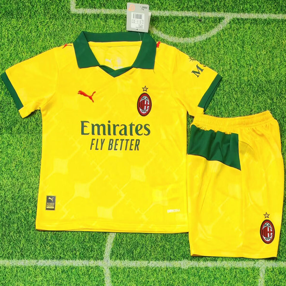 Jersey 2025/26 AC Milan Tercero Manga corta Niño