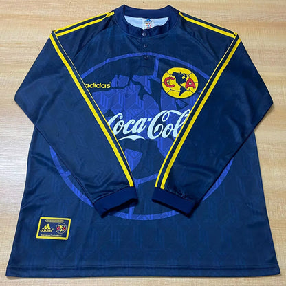 Jersey 1998/99 Club America Visitante Manga larga Versión Fan Retro