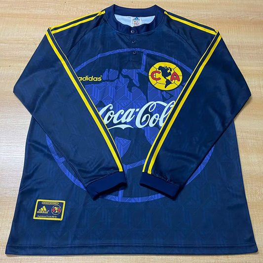 Jersey 1998/99 Club America Visitante Manga larga Versión Fan Retro