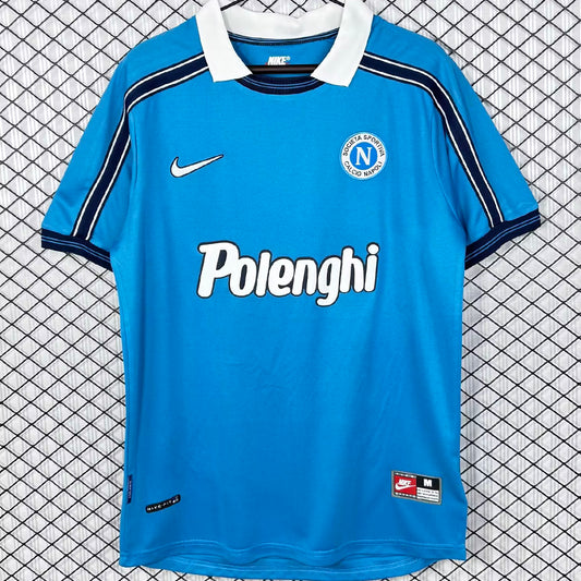 Jersey 1998/1999 Napoli Local Manga corta Versión Fan Retro