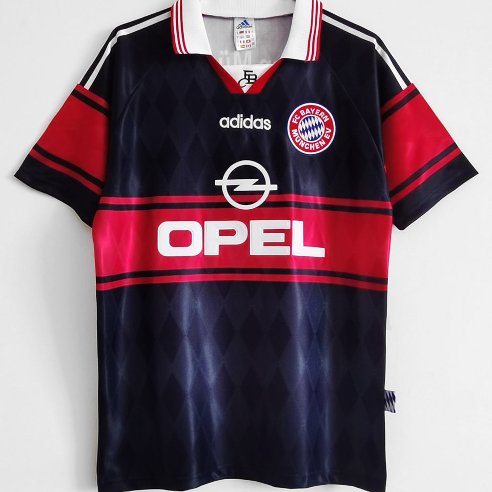 jersey 1997/1999 bayern munich local manga corta versión fan retro