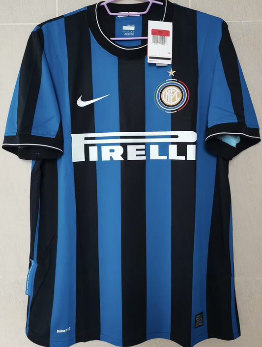 Jersey 2009/10 Inter Milan Local Manga corta Versión Fan Retro