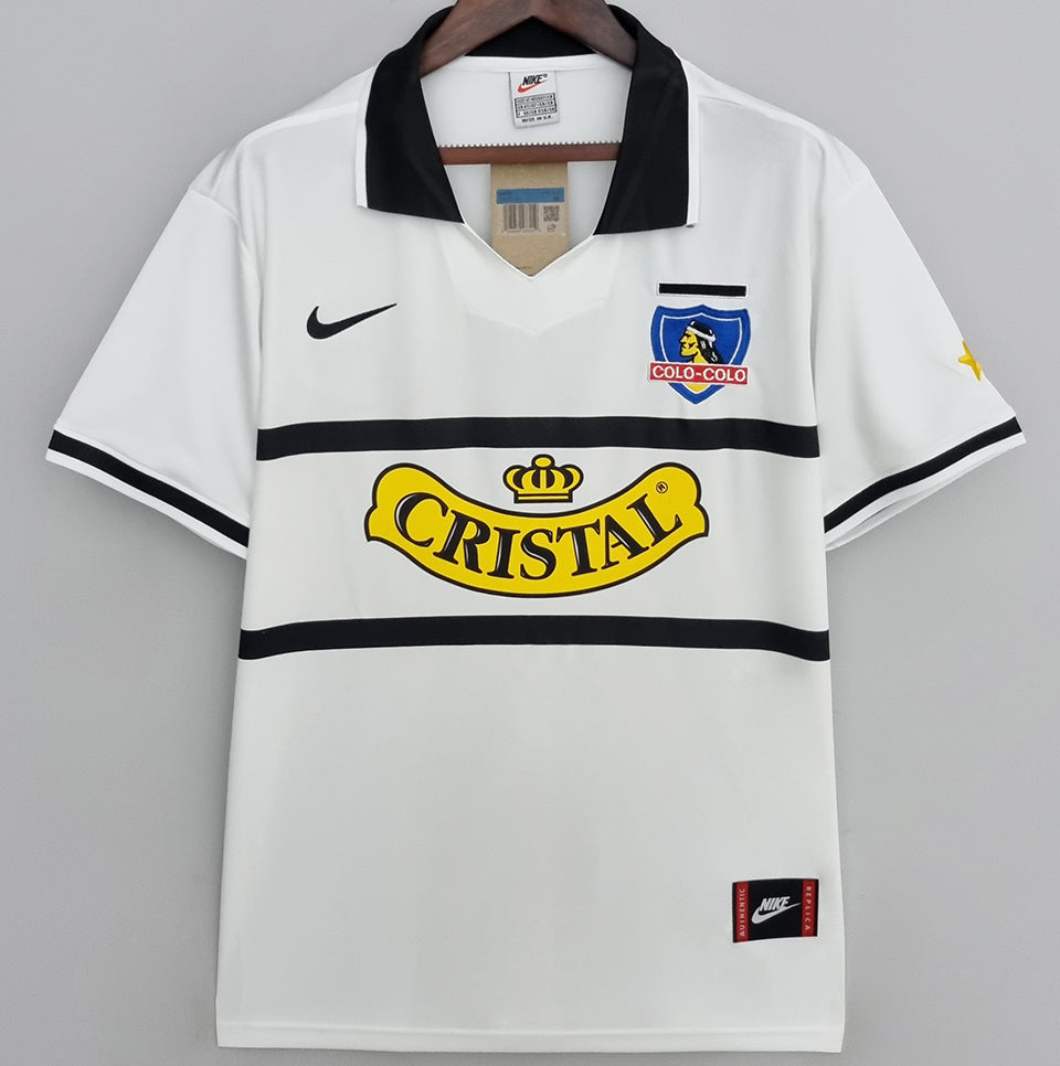 jersey 1996/97 colo-colo local manga corta versión fan retro