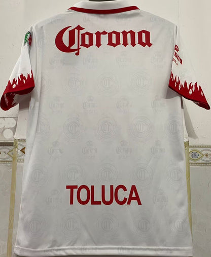 Jersey 1997/1998 Deportivo Toluca Visitante Manga corta Versión Fan Retro